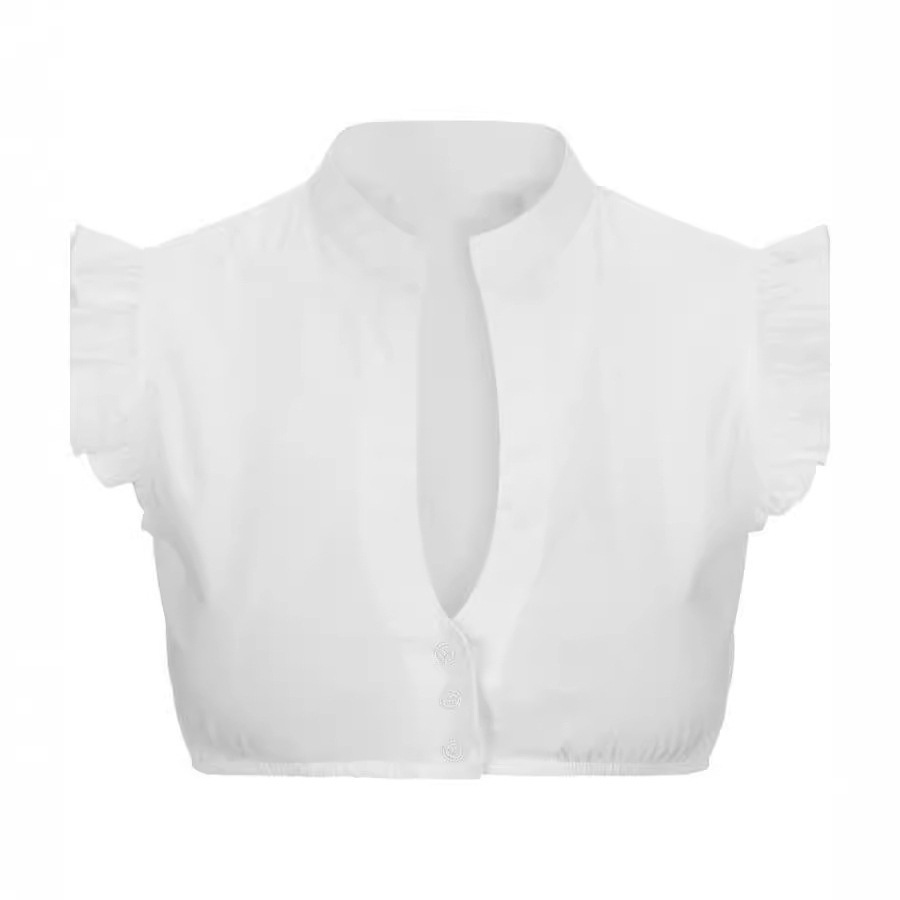 Embroidery Online - Femmes haut court chemises 2025 nouveau