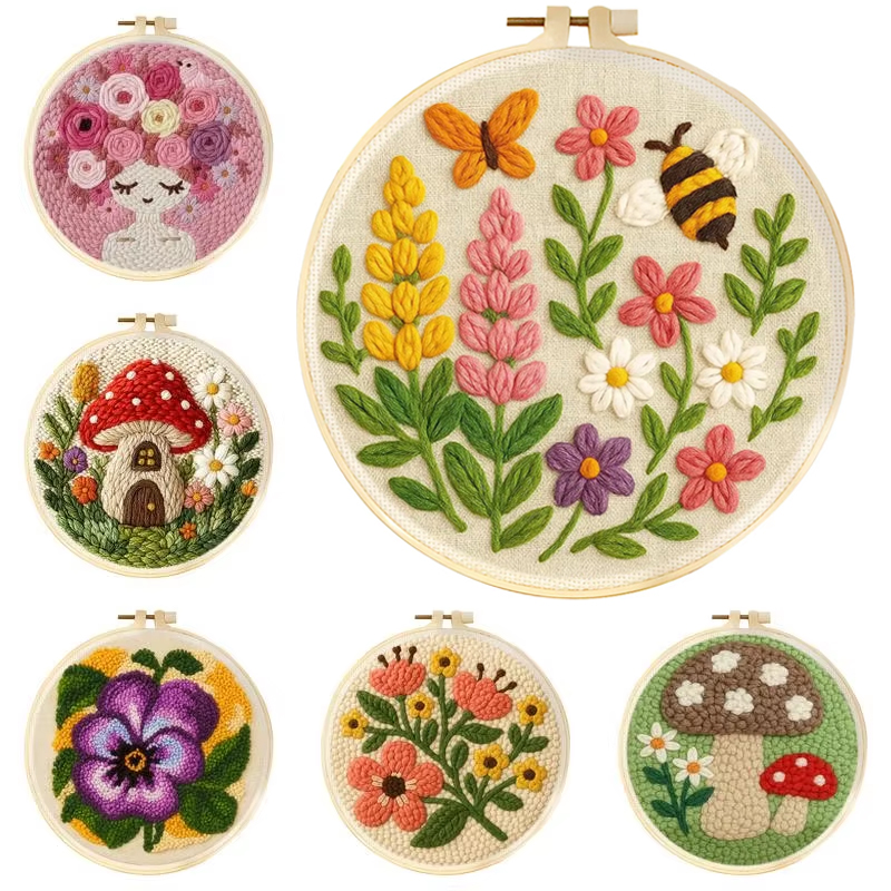Punch Needle Handle - Kits de broderie au poinçon DIY,