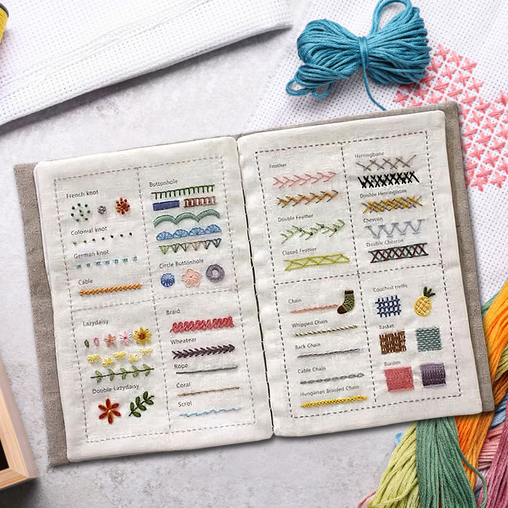 Embroidery Guide Book - DIY Stitch Book : Guide complet