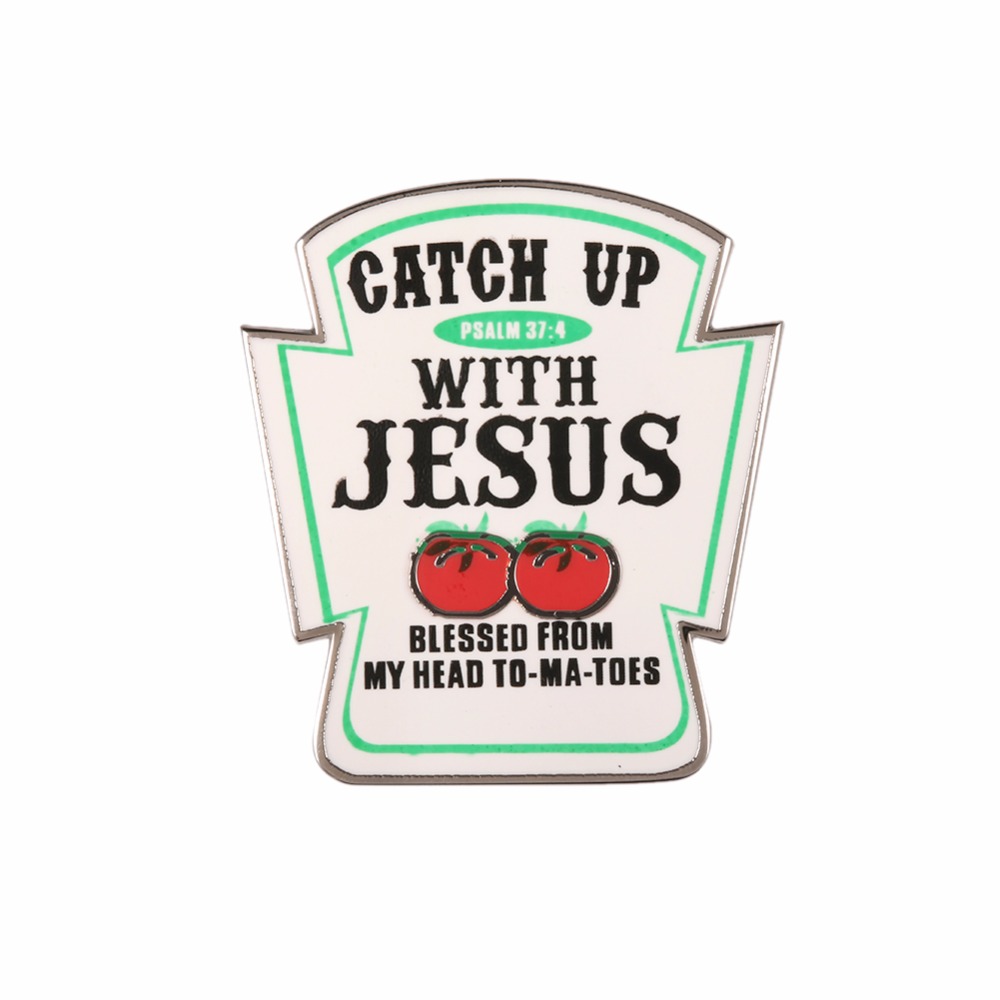 Embroidery Jesus - Épinglette chrétienne de Jésus, béni de