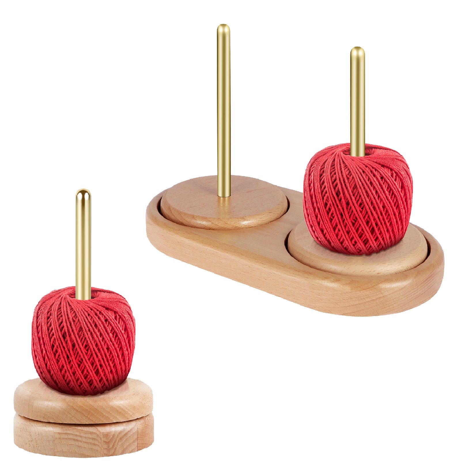 Embroidery Yarns - Porte-boule de fil rotatif, support de