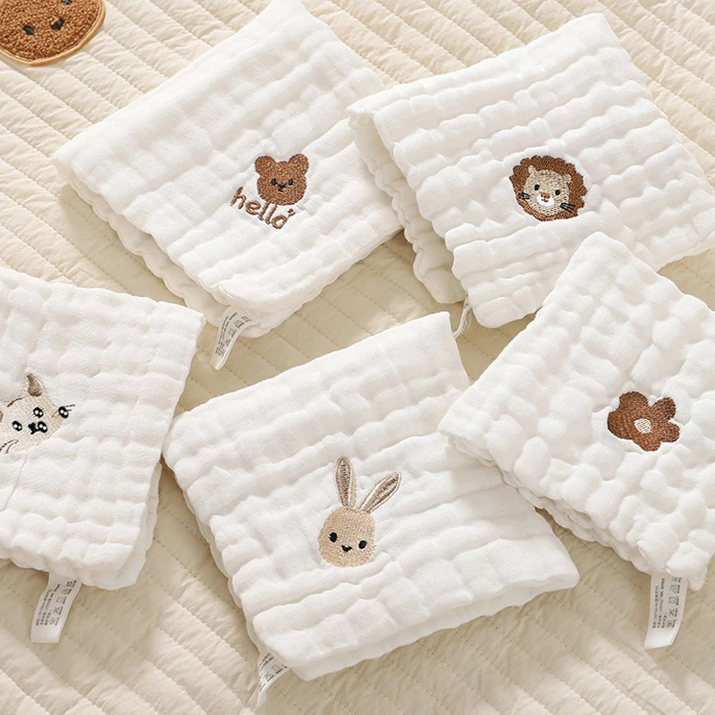 Embroidery Towel - 2/3/5 pièces bébé serviettes enfant en