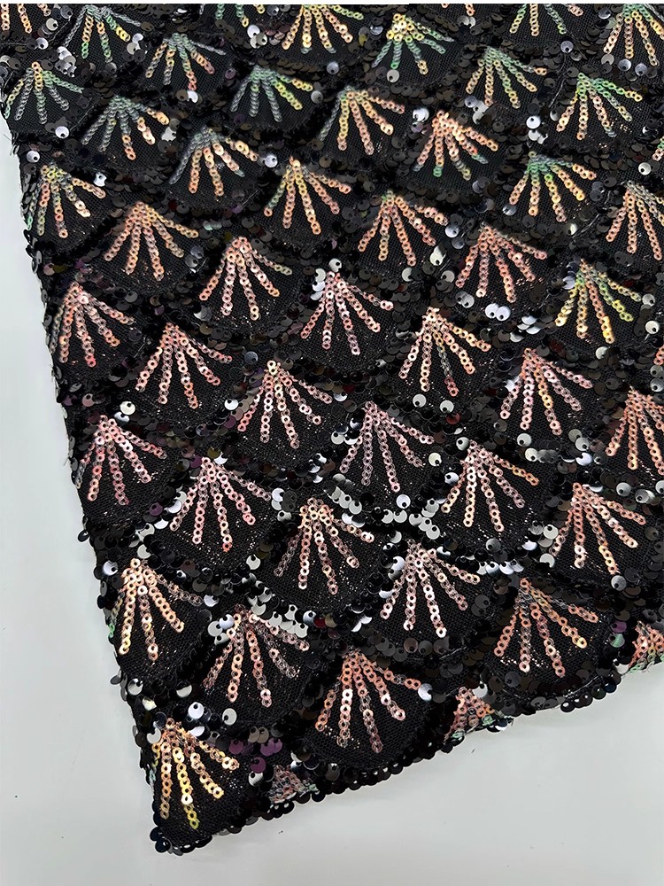 Tissu brodé métallique en form - Embroidery Wedding avis et prix