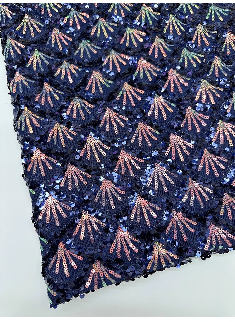 Tissu brodé métallique en form - Embroidery Wedding avis et prix