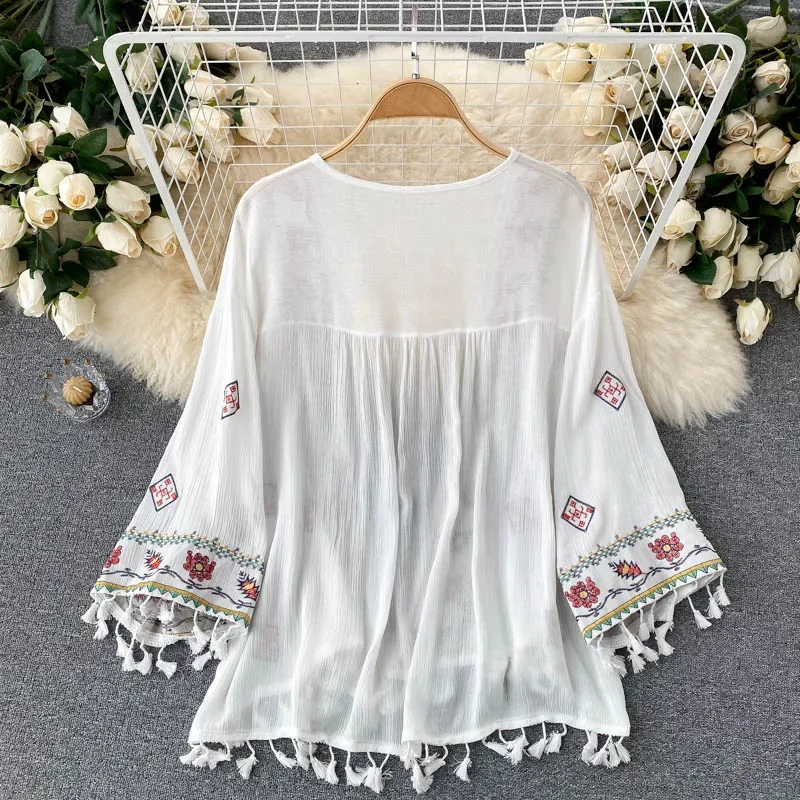 Chemise d'été pour femmes, Sty - Embroidery On Shirt avis et prix