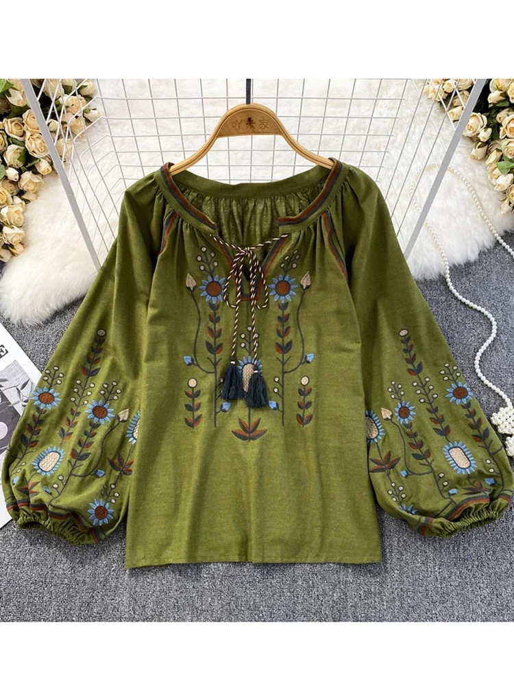 Chemisier de printemps pour fe - Embroidery On Shirt avis et prix