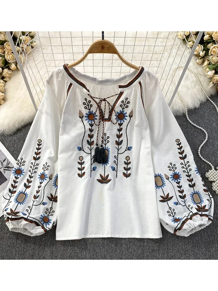 Chemisier de printemps pour fe - Embroidery On Shirt avis et prix