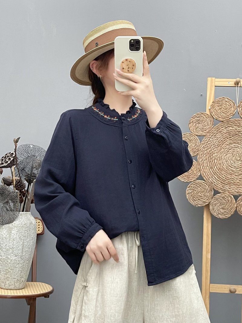 Nouvelle chemise à manches lon - Embroidery Yarns avis et prix