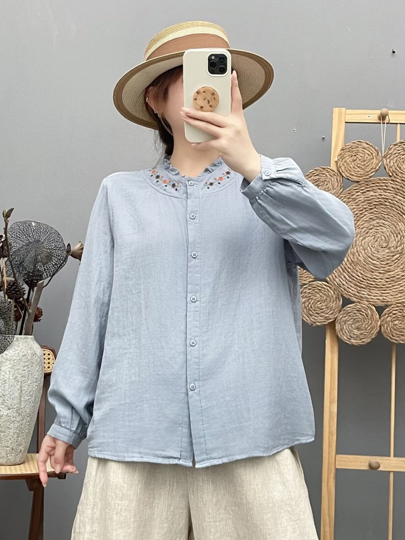 Nouvelle chemise à manches lon - Embroidery Yarns avis et prix