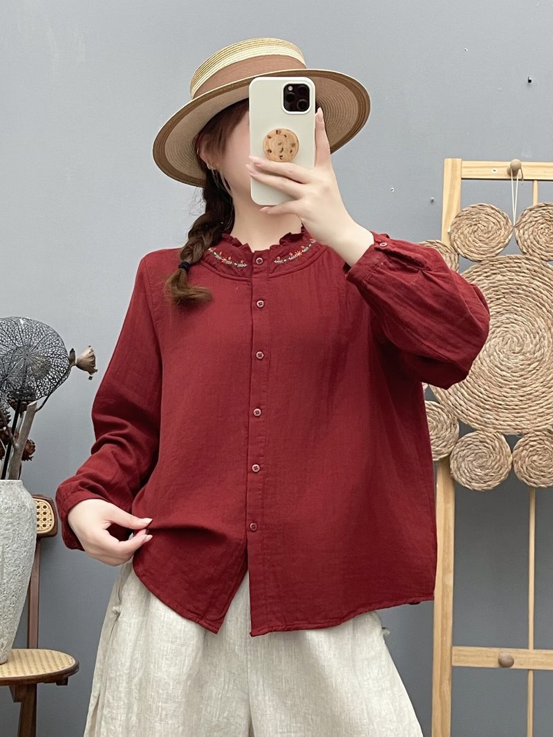 Nouvelle chemise à manches lon - Embroidery Yarns avis et prix