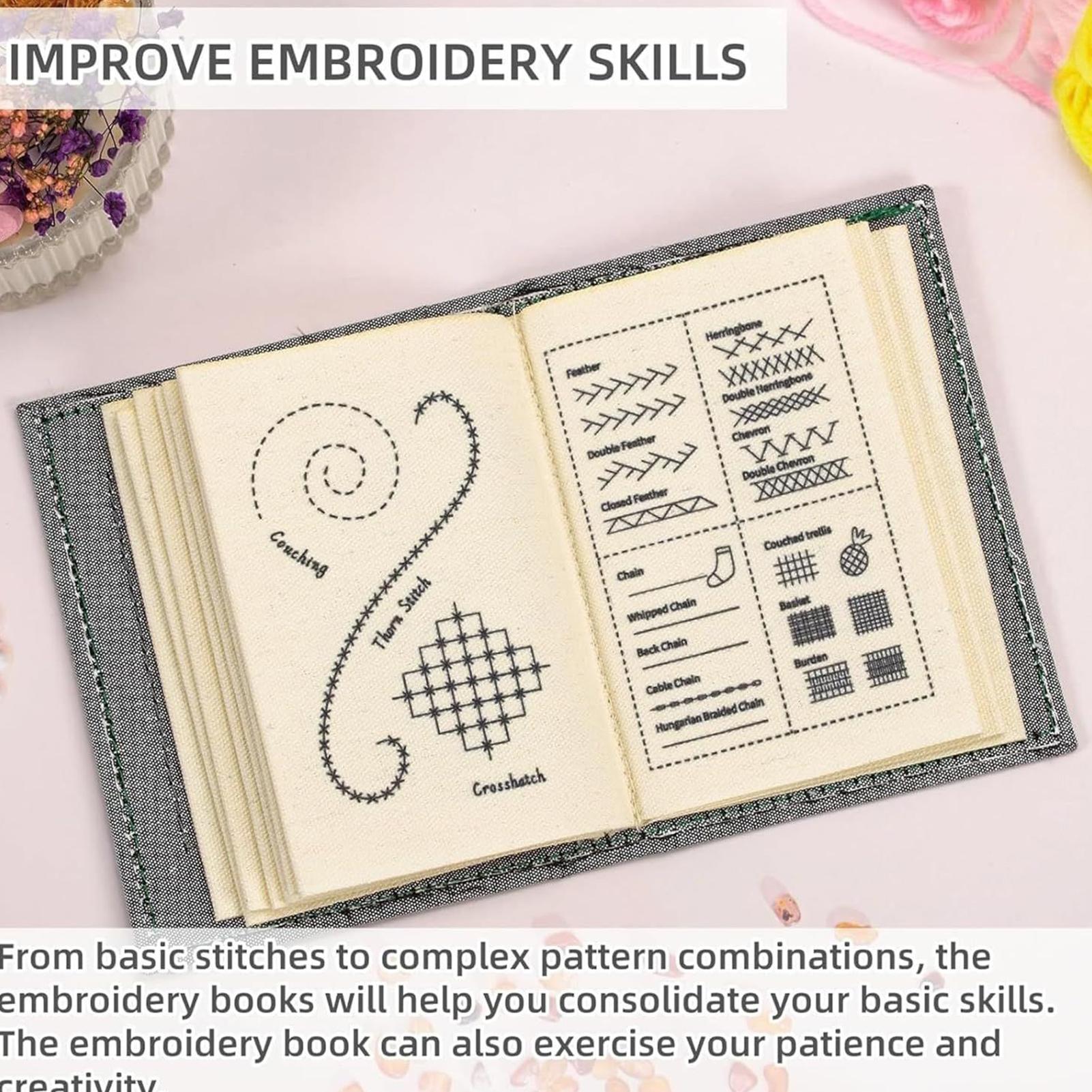 Livre de points de broderie cr - Embroidery Guide Book avis et prix
