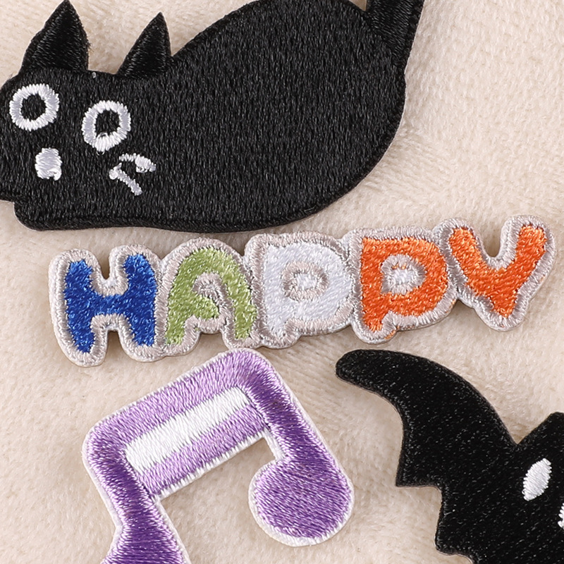 Autocollant de dessin animé ch - Embroidery On Black Shirt avis et prix