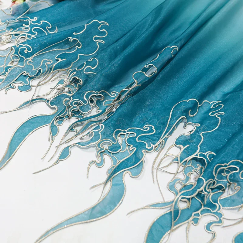 Tissu à dégradé de feuilles de - Embroidery Wedding avis et prix