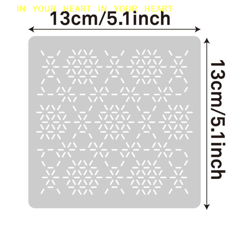 Pochoir géométrique DIY en pat - Embroidery Tools avis et prix