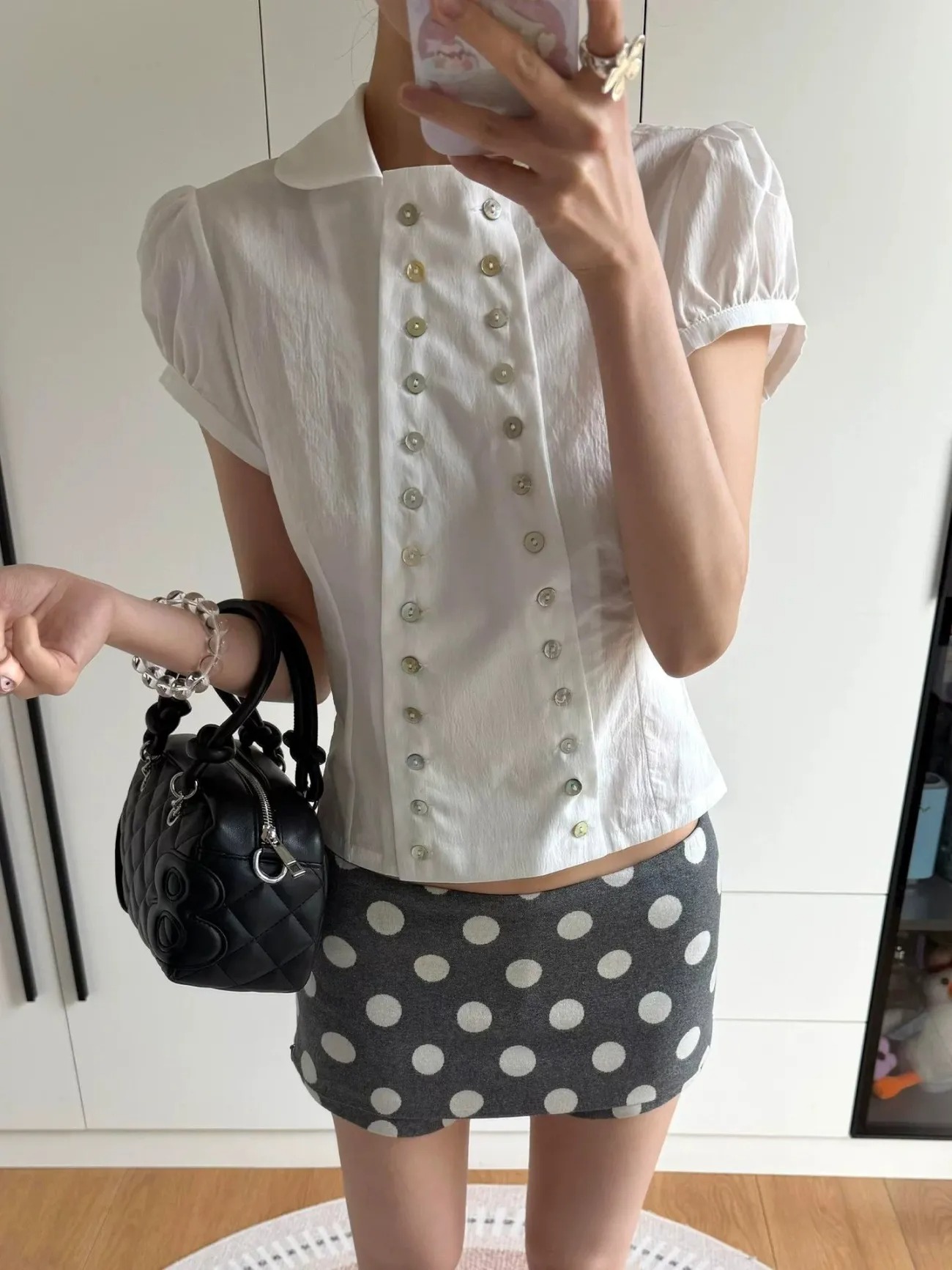 Blouse Y2K Esthétique Col Pete - Embroidery Online avis et prix