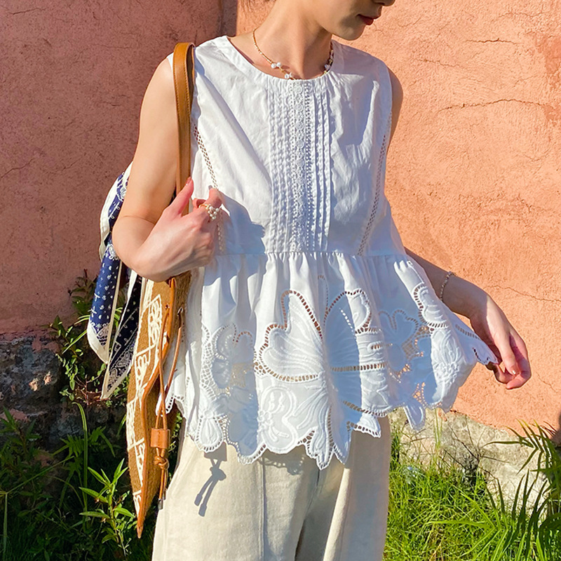Chemisier d'été style bohème f - Embroidery On Shirt avis et prix