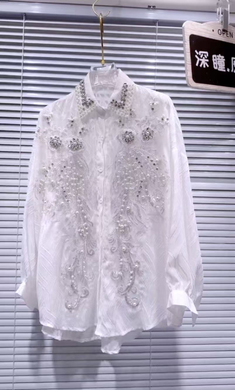 Nouveau en perles scintillante - Embroidery On Shirt avis et prix