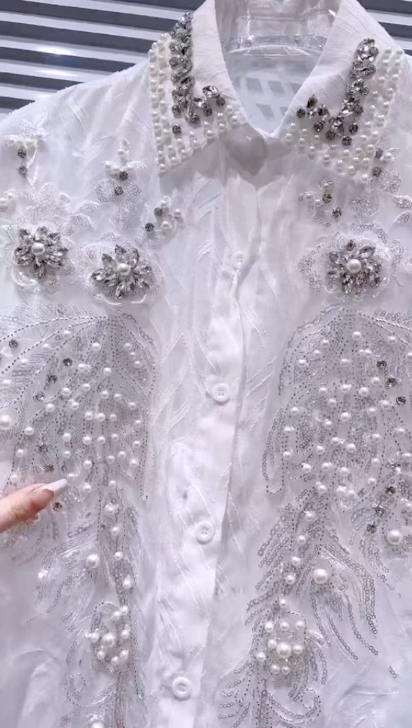Nouveau en perles scintillante - Embroidery On Shirt avis et prix