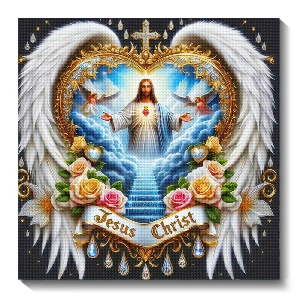 Peinture diamant 5D à faire so - Embroidery Jesus avis et prix