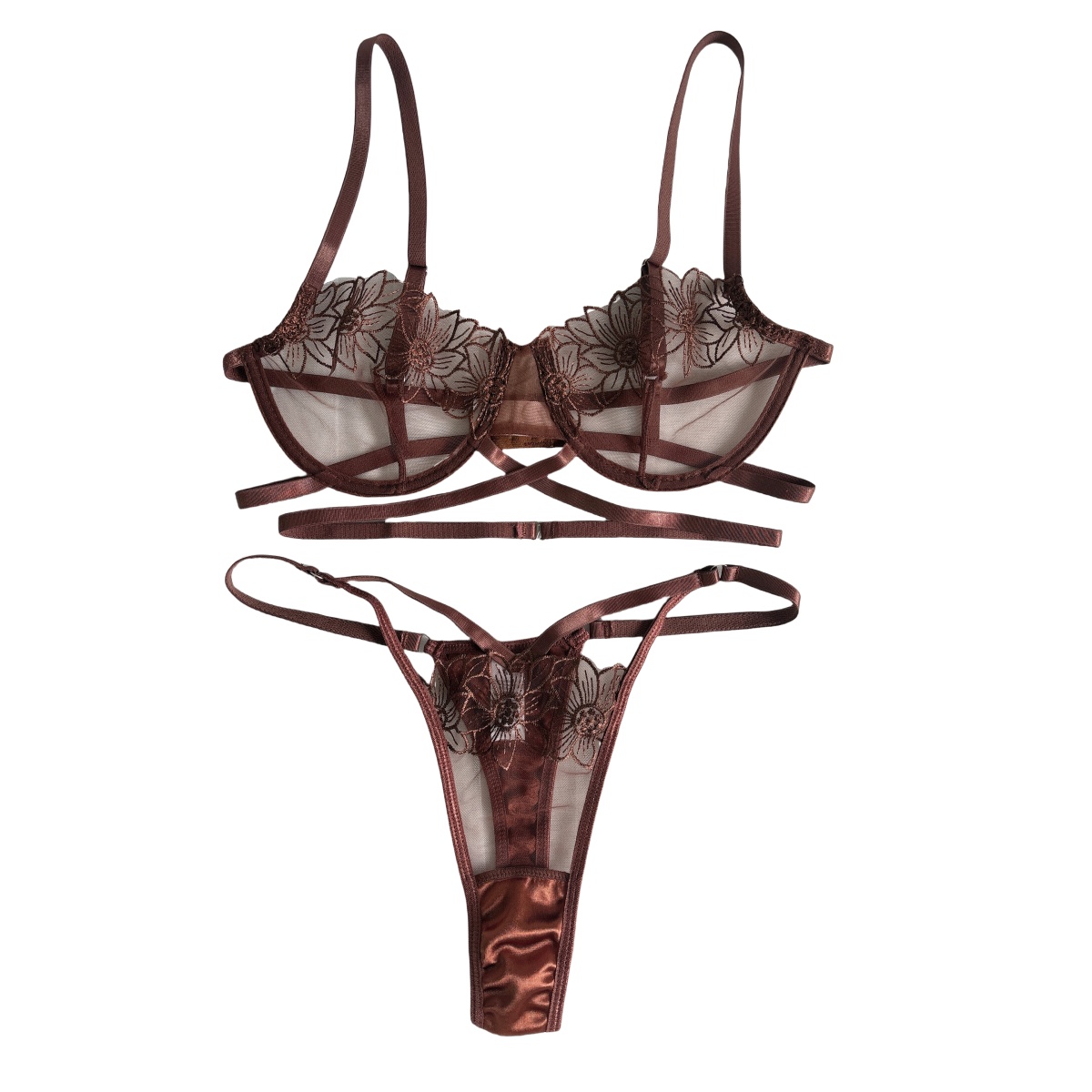 Ensemble de soutien-gorge à ar - Embroidery Underwear avis et prix