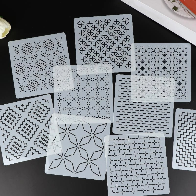 9/32 pièces Sashiko modèle de  - Embroidery Tools avis et prix