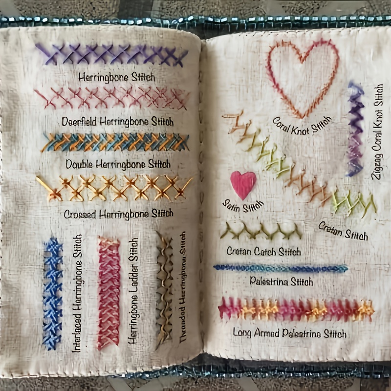 Carnet d'exercices de couture, - Embroidery Guide Book avis et prix