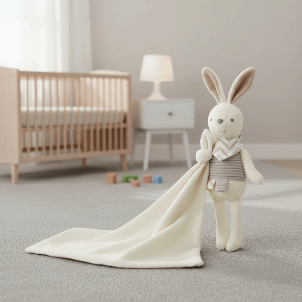 Doudou carré pour bébé en form - Embroidery Towel avis et prix