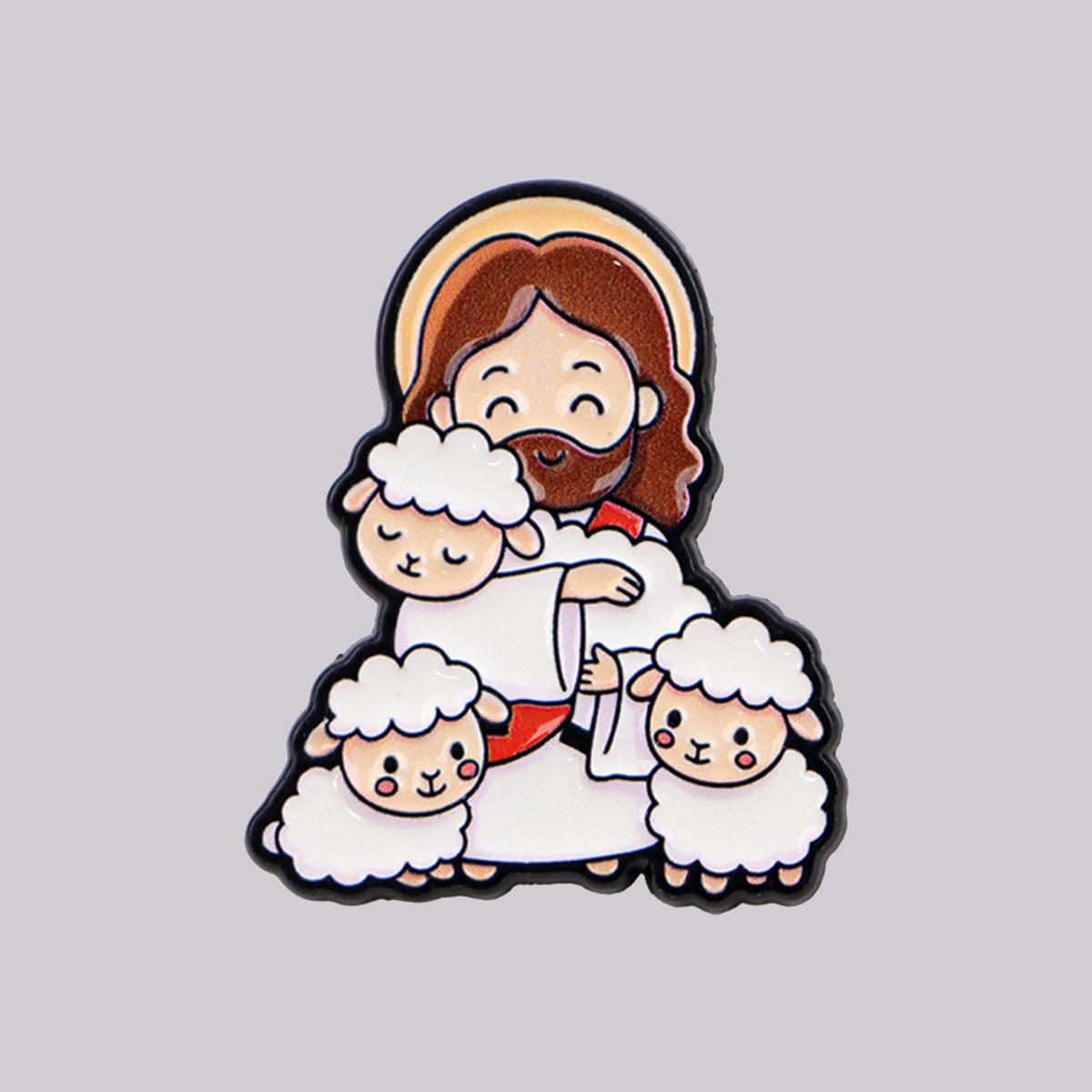 Broche émaillée Jésus, mignonn - Embroidery Jesus avis et prix