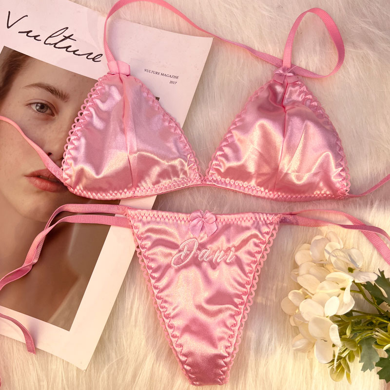 Ensemble de lingerie sexy 2 pi - Embroidery Underwear avis et prix