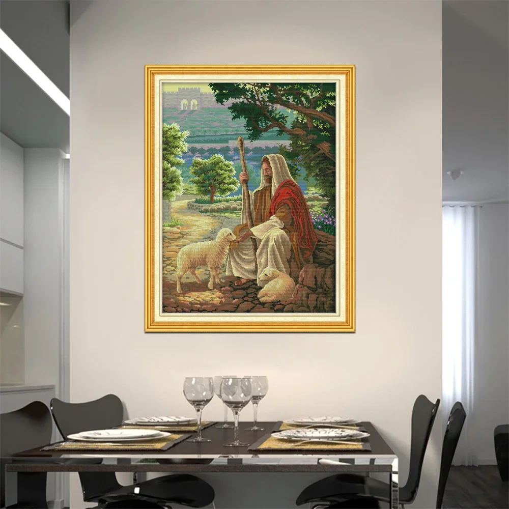 Joy Sunday jésus berger dessin - Embroidery Jesus avis et prix